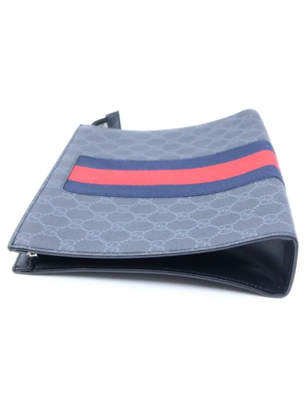 Gucci GG Supreme Clutch Leather Black